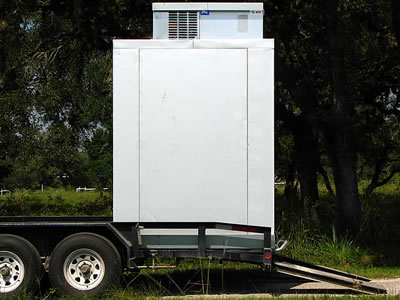 trailer mounted walk in cooler